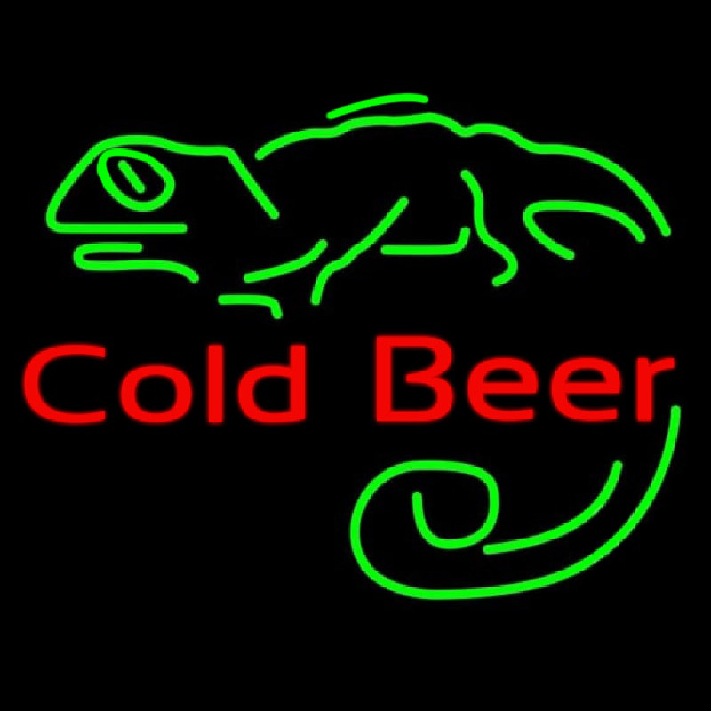 Cold Beer Bar Neon Skilt