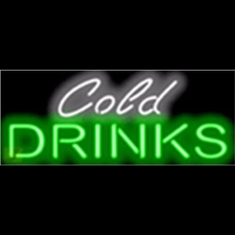 Cold Drinks Barbeque Neon Skilt
