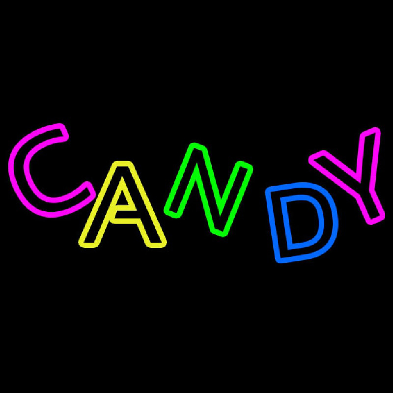 Colorfull Candy Neon Skilt