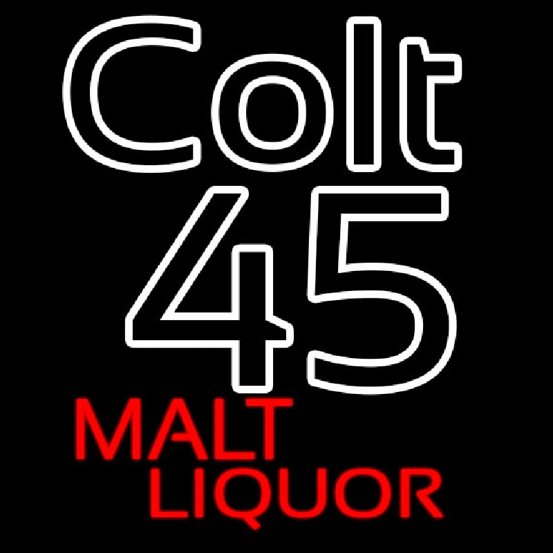 Colt 45 Beer Sign Neon Skilt