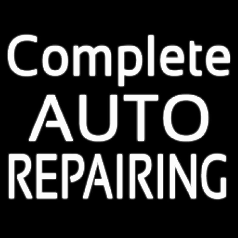 Complete Auto Repairing Neon Skilt