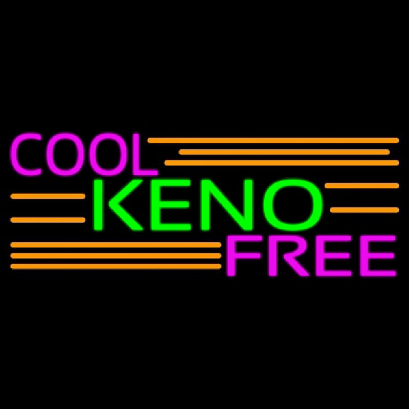 Cool Keno Free 4 Neon Skilt