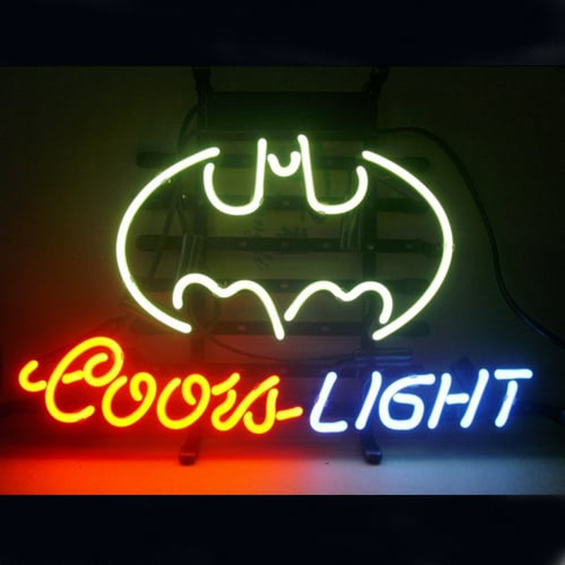 Coors Batman Øl Bar Åben Neon Skilt