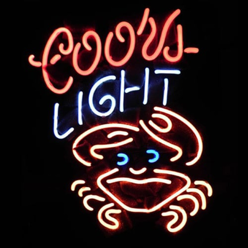 Coors Crab Øl Bar Neon Skilt