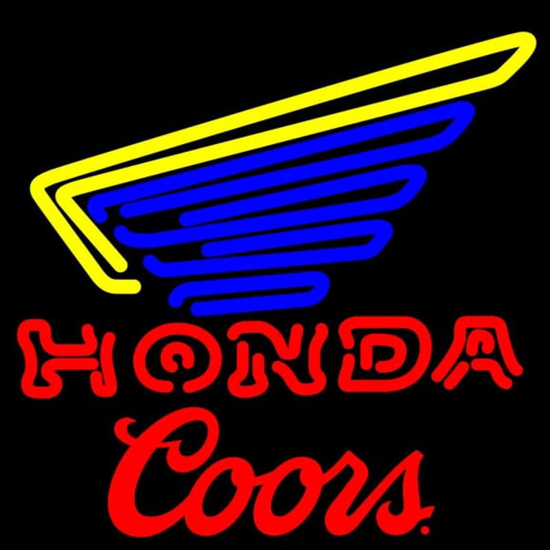 Coors Honda Motorcycle Gold Wing Neon Skilt