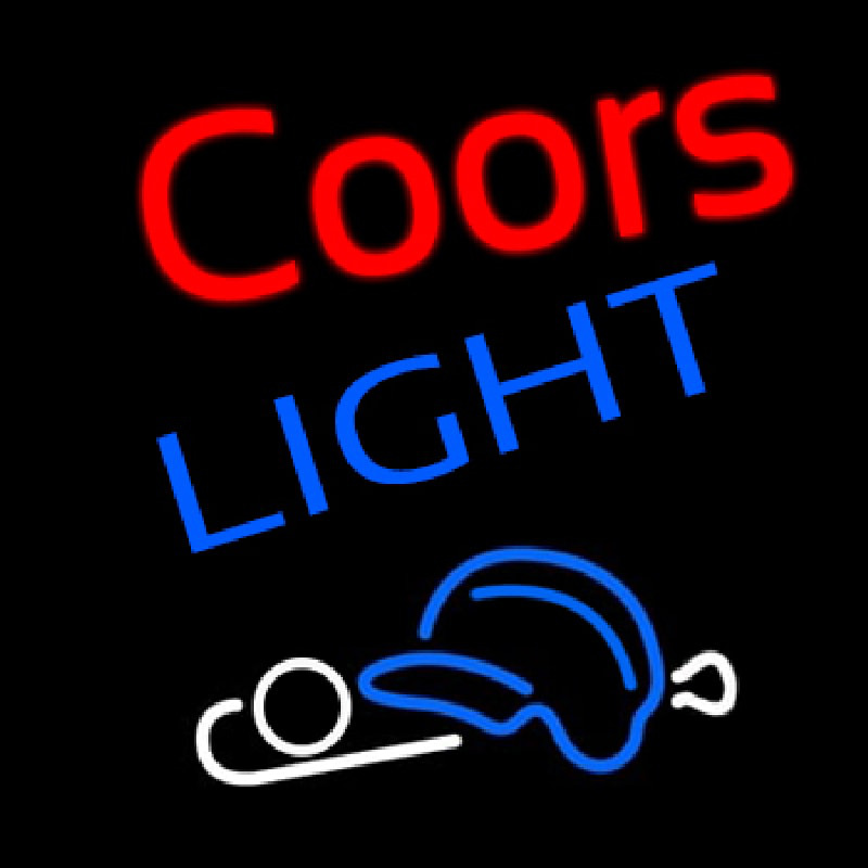 Coors Light Baseball Neon Skilt