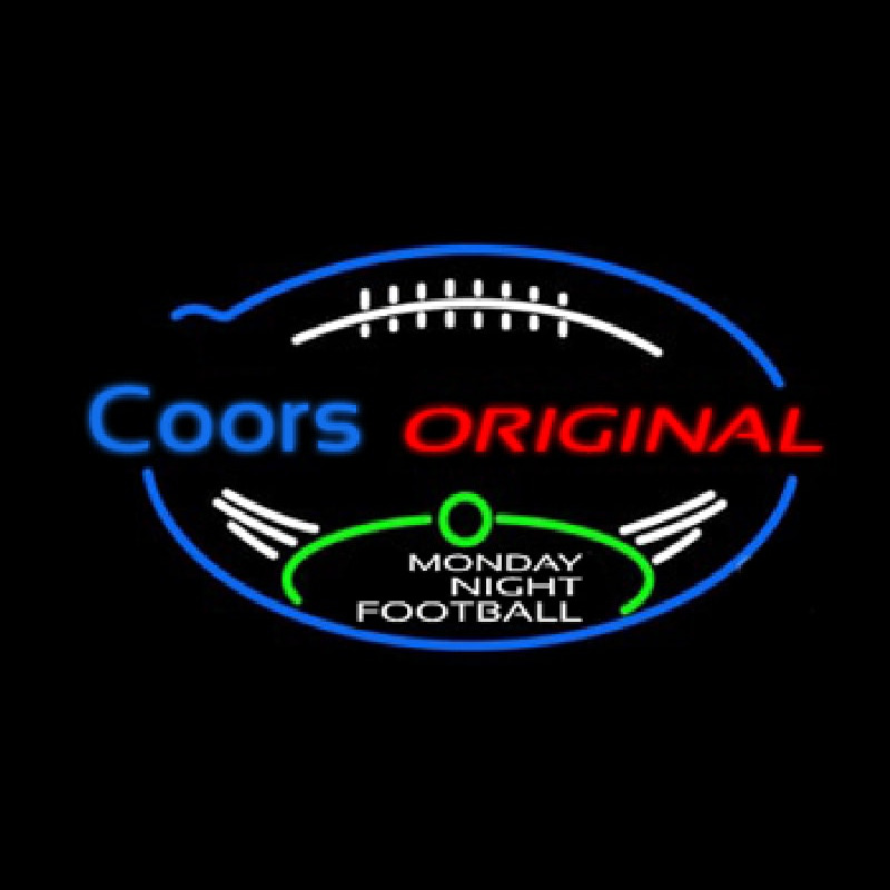 Coors Original Monday Night Football 35th Anniversary Neon Skilt