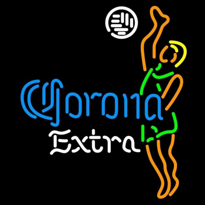 Corona E tra Ball Volleyball boy Beer Sign Neon Skilt