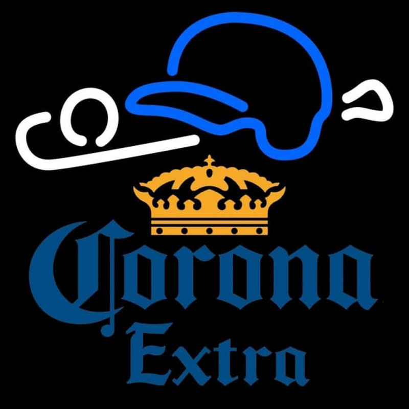 Corona E tra Baseball Beer Sign Neon Skilt