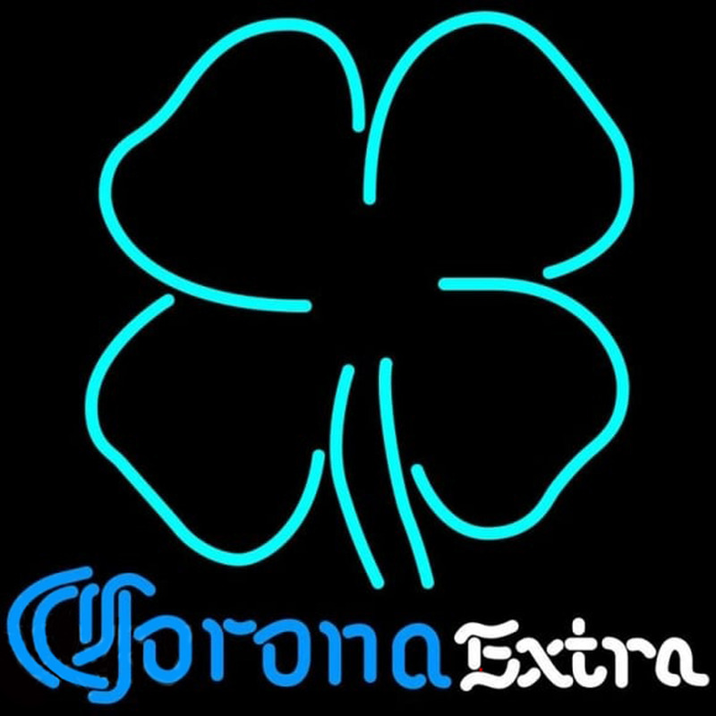 Corona E tra Clover Beer Sign Neon Skilt