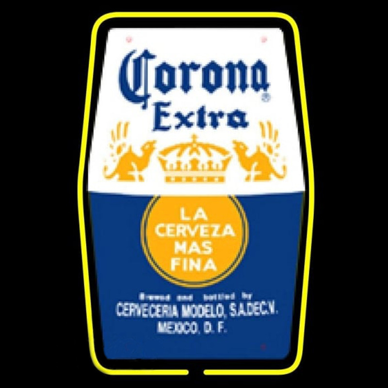 Corona E tra Label Beer Sign Neon Skilt