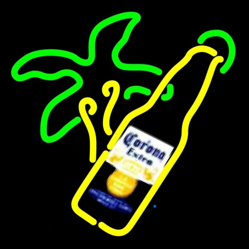Corona E tra Palm Tree Bottle Beer Sign Neon Skilt
