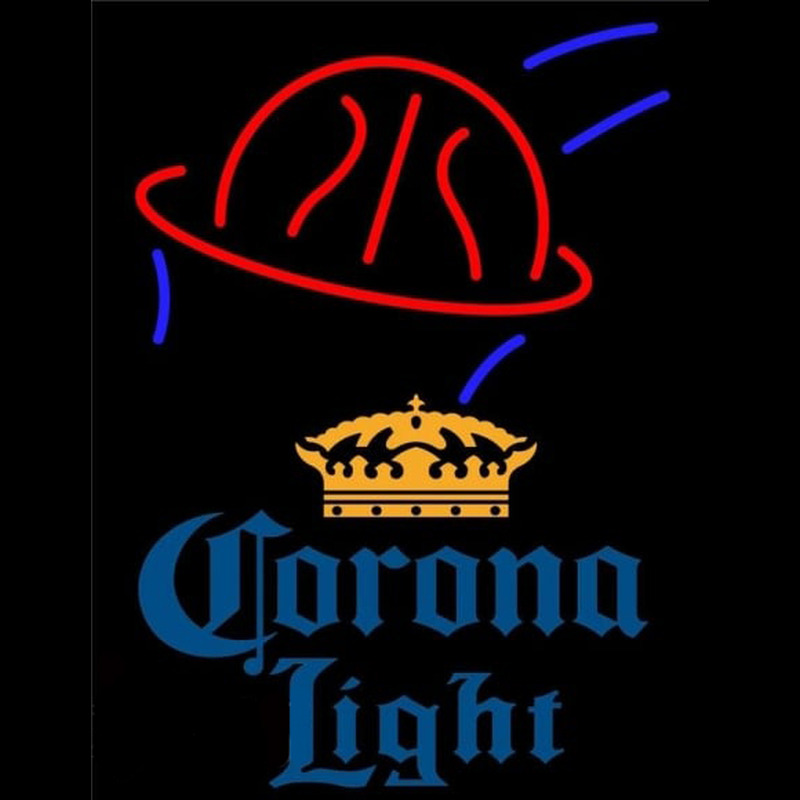 Corona Light Basketball Beer Sign Neon Skilt