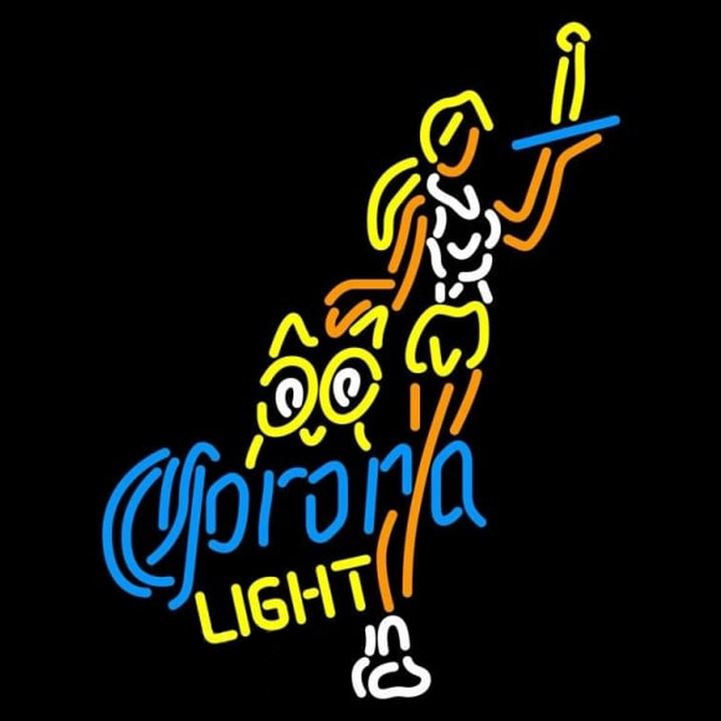 Corona Light Hooters Girls With Bottle Beer Sign Neon Skilt