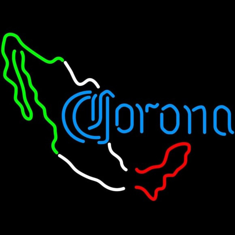 Corona Me ico Map Beer Sign Neon Skilt