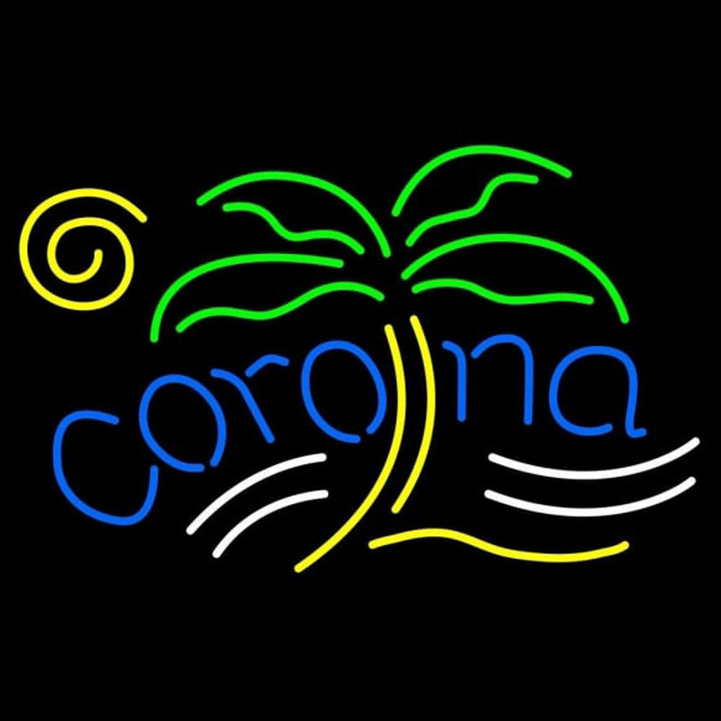 Corona Palm Beer Sign Neon Skilt