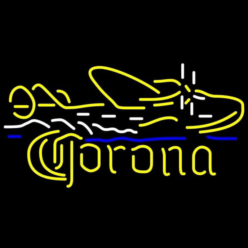 Corona Seaplane Beer Sign Neon Skilt