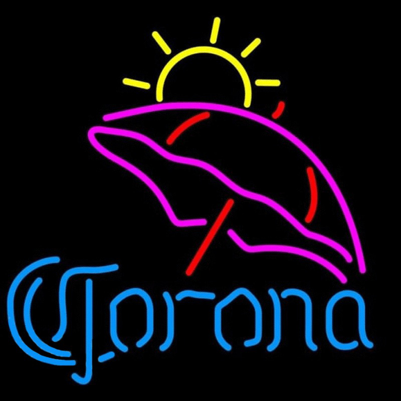 Corona Umbrella Beer Sign Neon Skilt