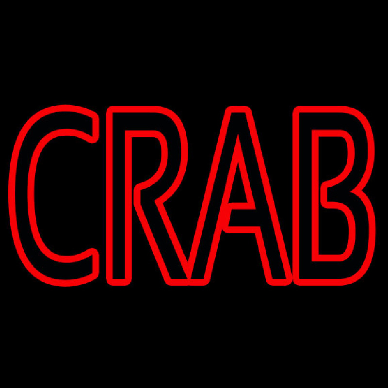 Crab Block 2 Neon Skilt