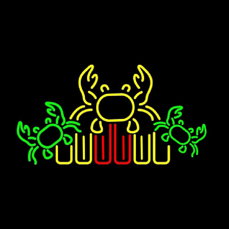 Crabs Logo 2 Neon Skilt