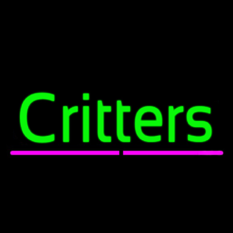 Critters Neon Skilt