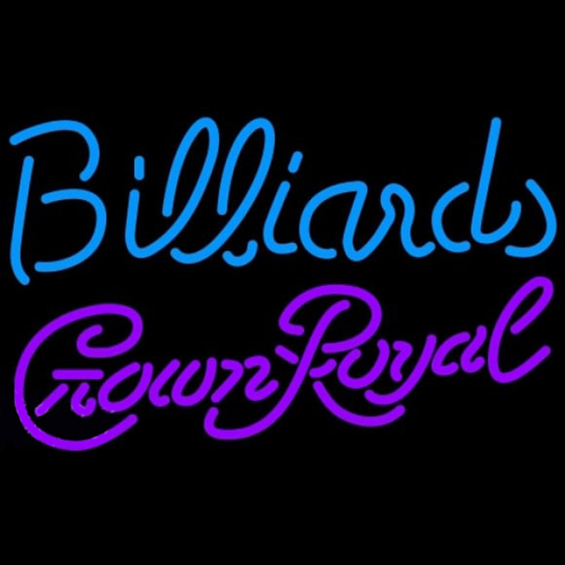 Crown Royal Billiards Te t Pool Beer Sign Neon Skilt