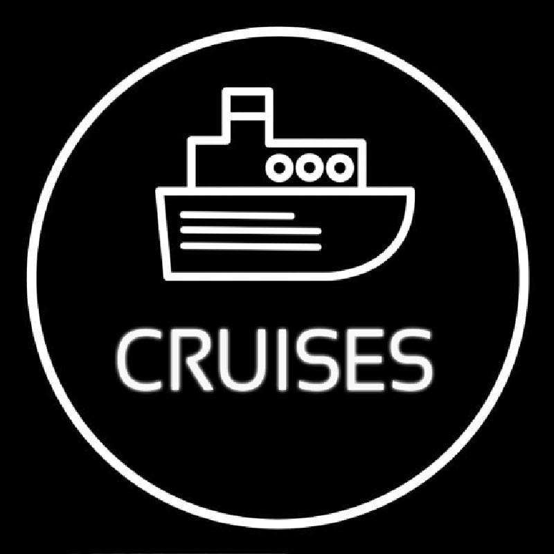 Cruises Icon Button Neon Skilt