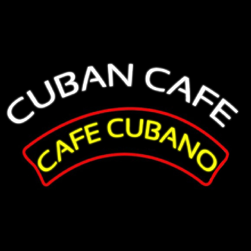 Cuban Cafe Neon Skilt