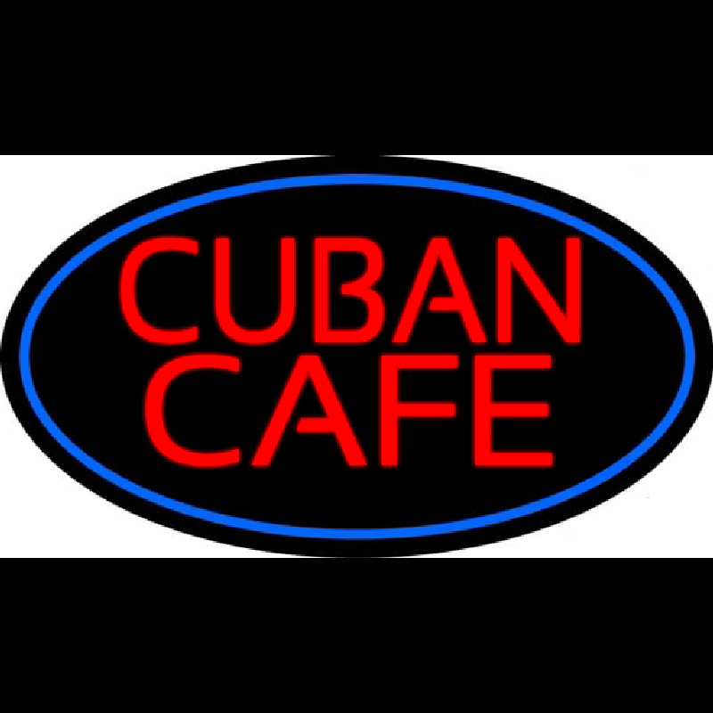 Cuban Cafe Neon Skilt