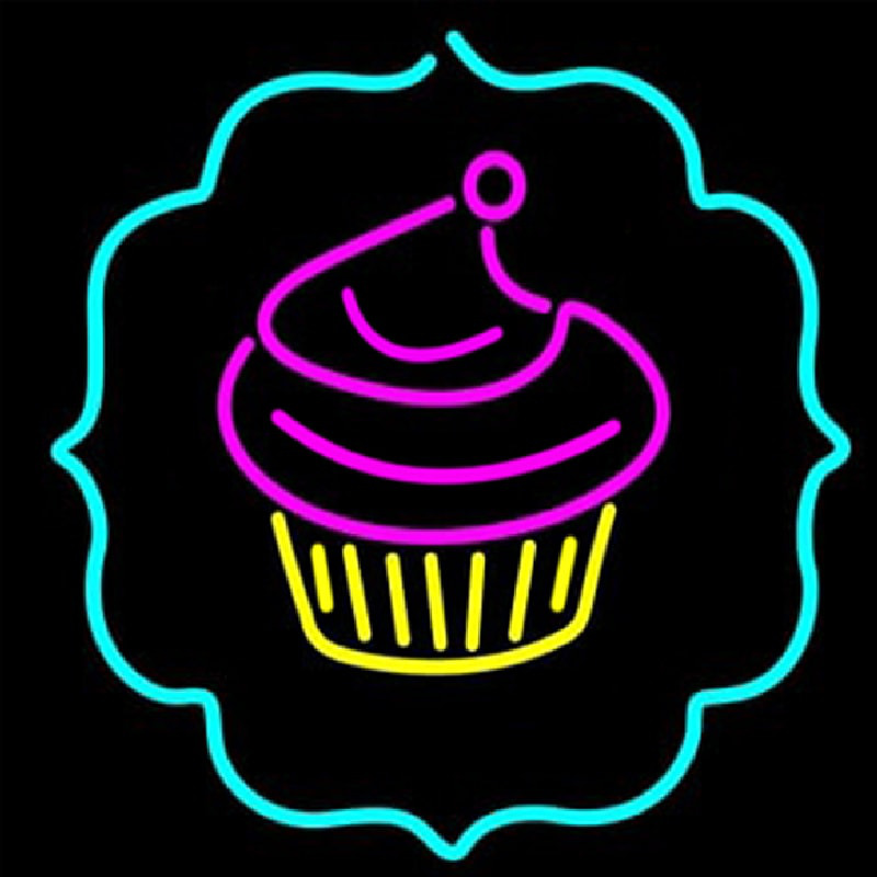 Cupcake Logo Neon Skilt
