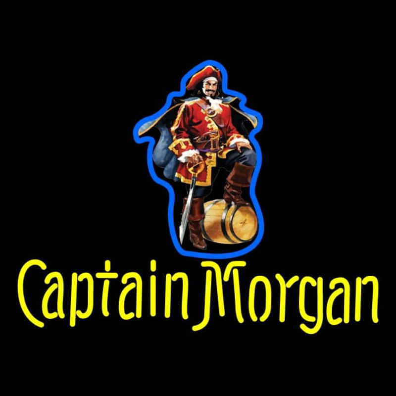 Custom Captain Morgan Logo Neon Skilt