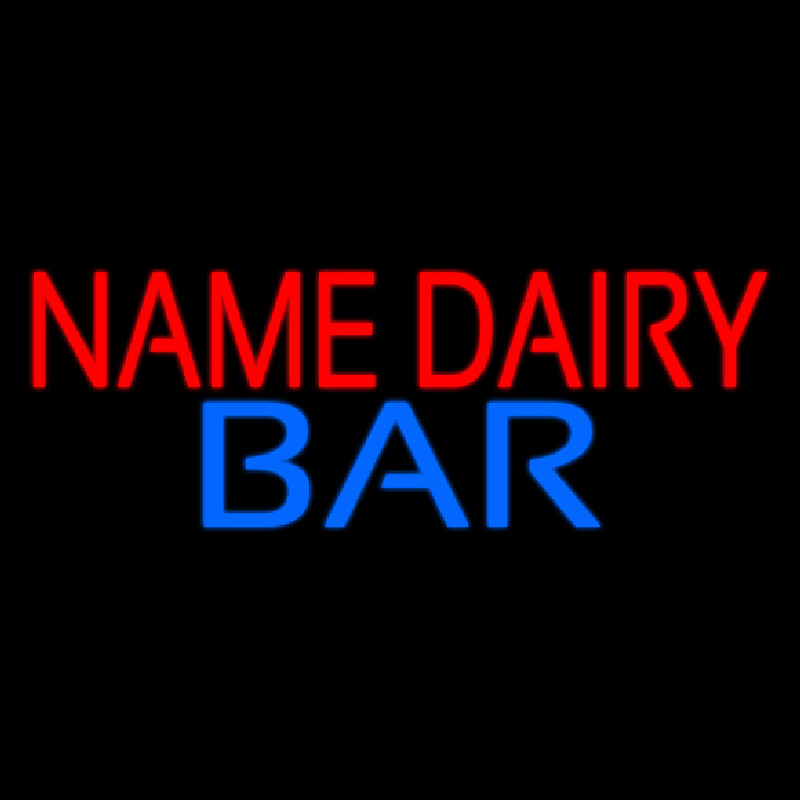 Custom Dairy Bar Neon Skilt