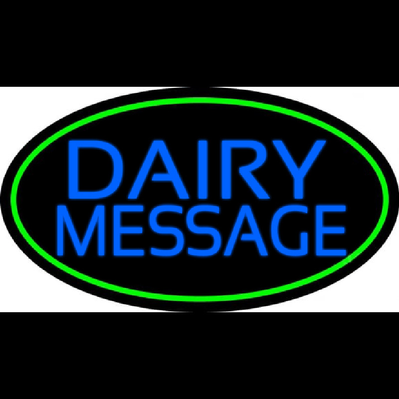 Custom Dairy With Logo Neon Skilt