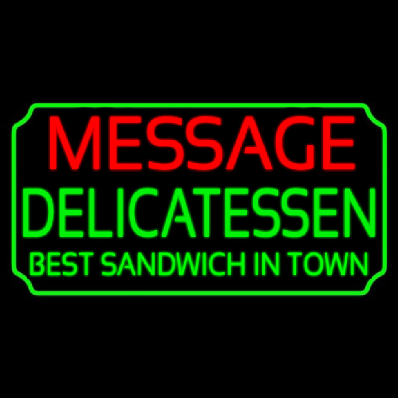 Custom Delicatessen Neon Skilt