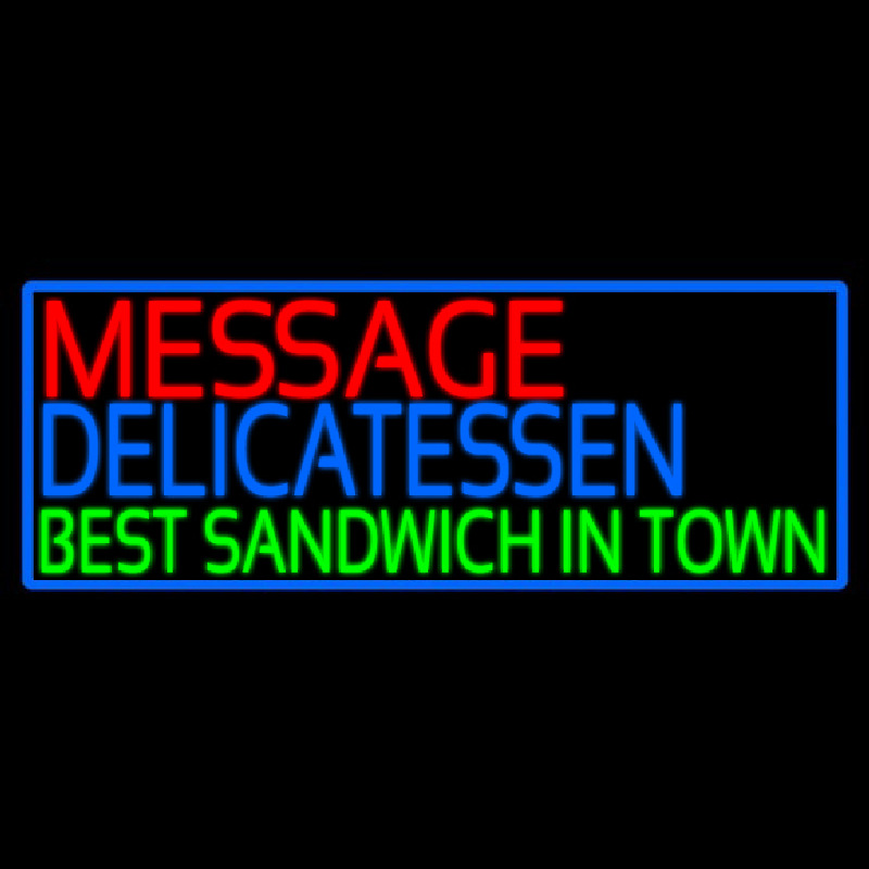 Custom Delicatessen Neon Skilt