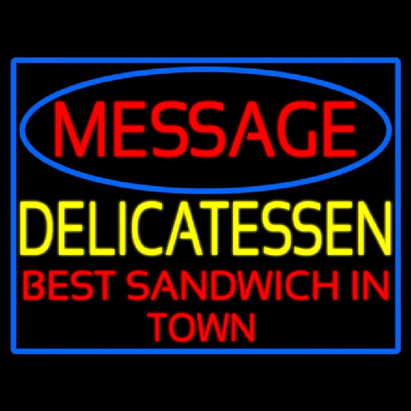 Custom Delicatessen Neon Skilt