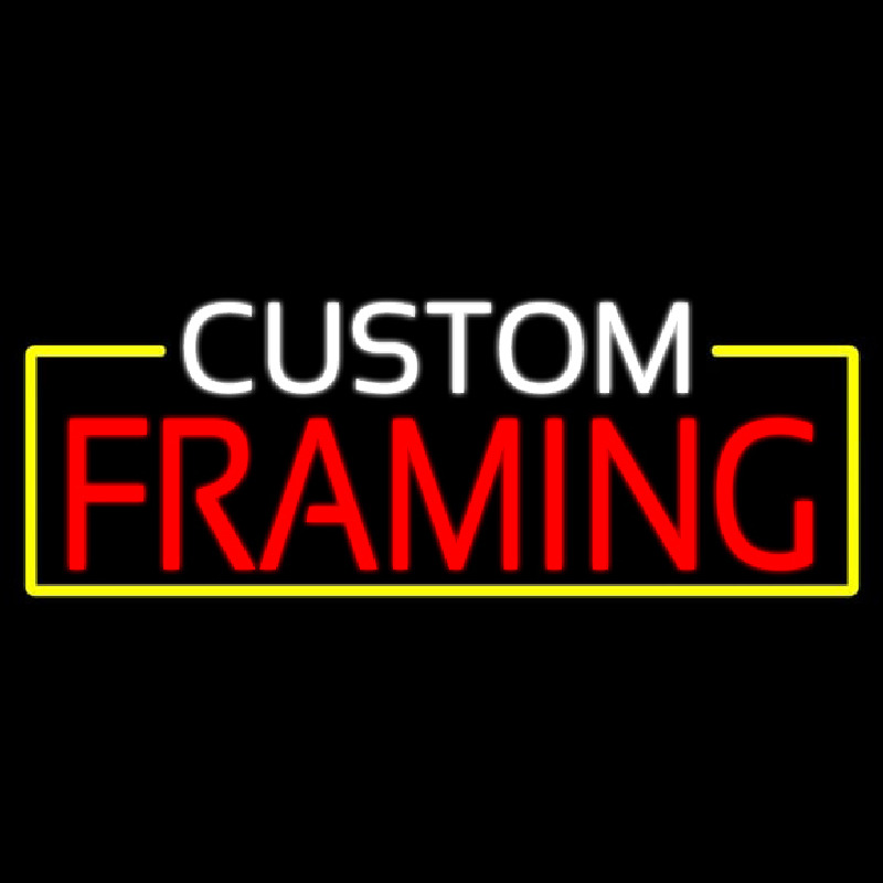 Custom Framing Neon Skilt