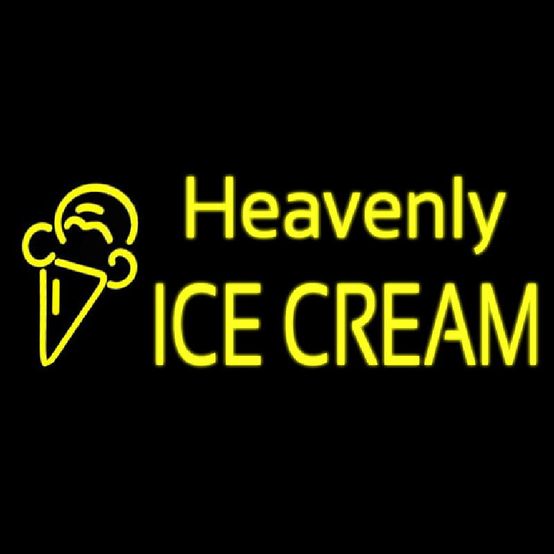 Custom Heavenly Ice Cream Cone Neon Skilt