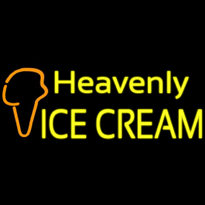 Custom Heavenly Ice Cream Cone Neon Skilt