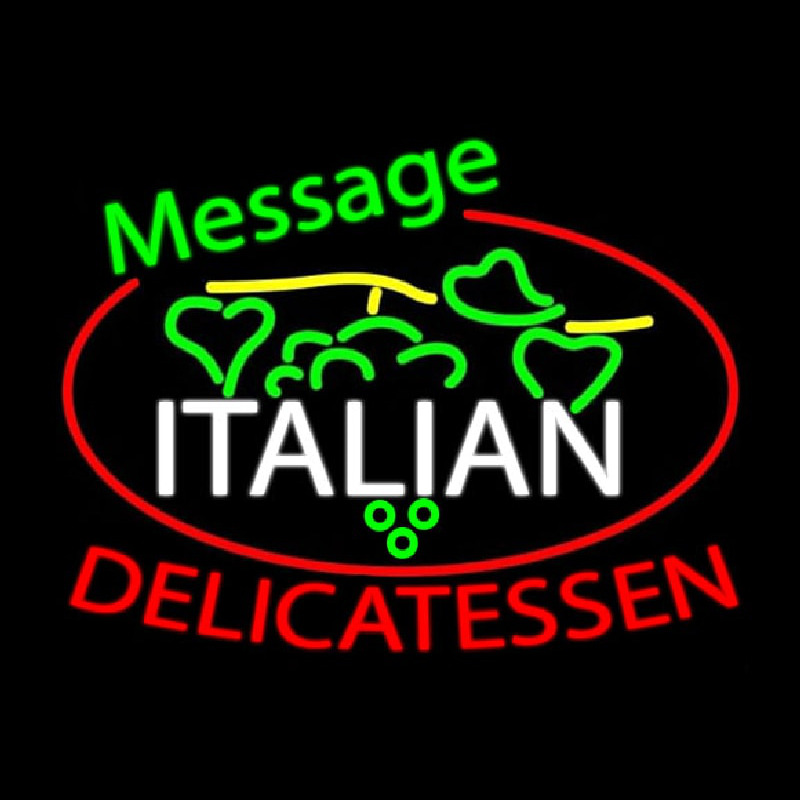 Custom Italian Delicatessen Neon Skilt