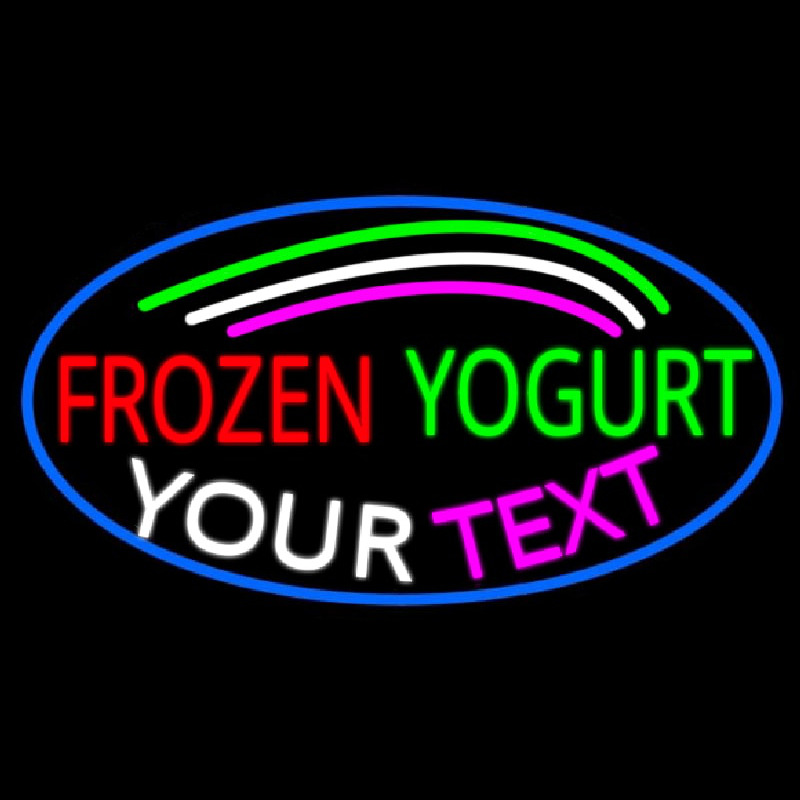 Custom Made Frozen Yogurt Neon Skilt