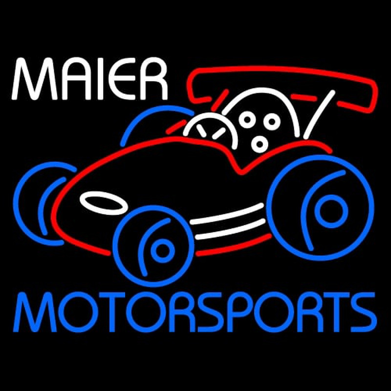 Custom Maier Motorspots Go Kart Neon Skilt