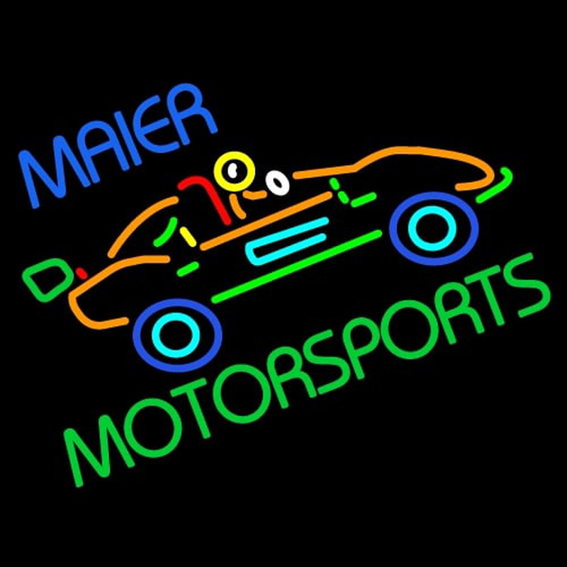 Custom Maier Motorspots Go Kart Neon Skilt