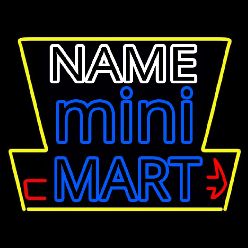 Custom Mini Mart Neon Skilt