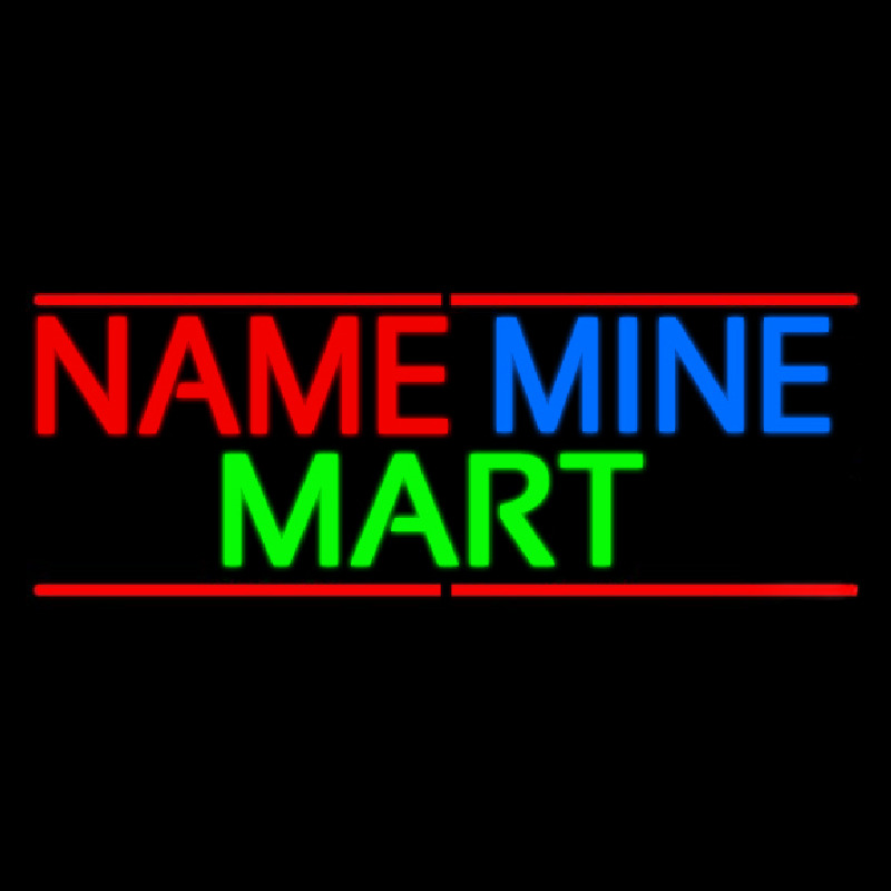 Custom Mini Mart Neon Skilt