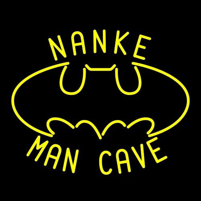 Custom Nanke Mancave Bat Neon Skilt