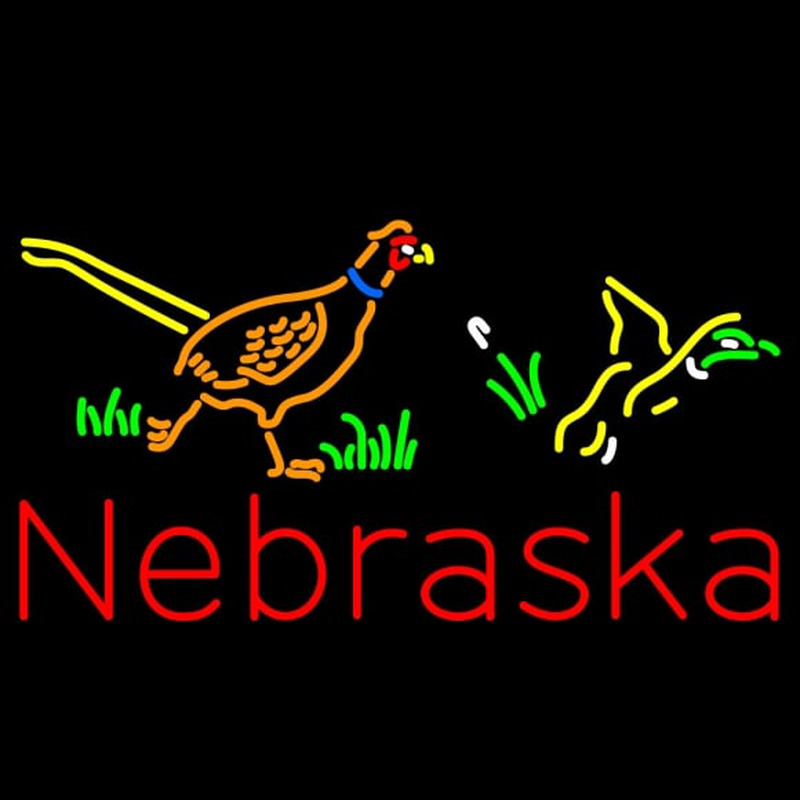 Custom Nebraska Pheasant Steve Neon Skilt