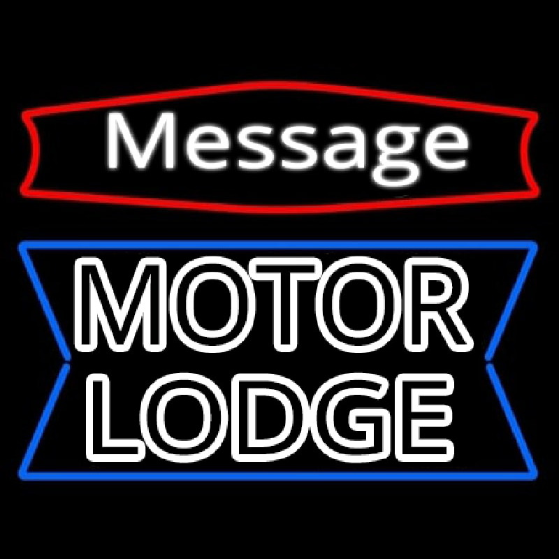 Custom Personalized Motor Lodge Neon Skilt