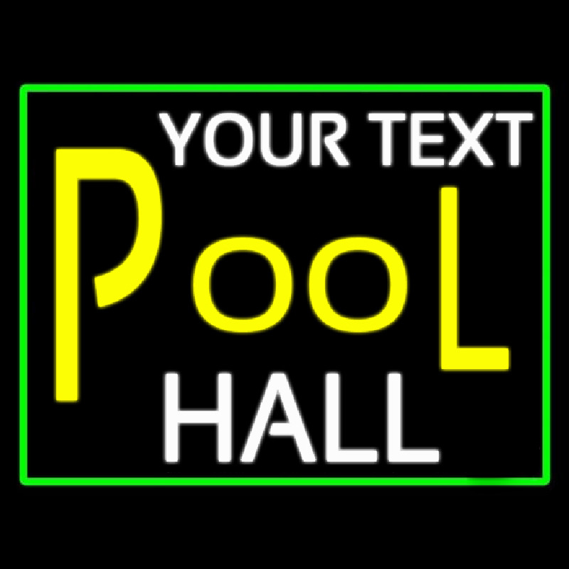 Custom Pool Hall Neon Skilt