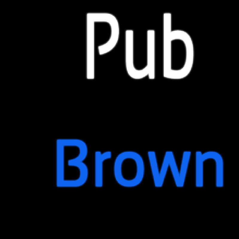 Custom Pub Brown 2 Neon Skilt